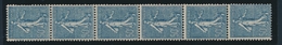 ** ROULETTES - ** - N°7 - 50c Semeuse - TF - TB - Coil Stamps
