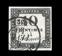 O TIMBRES TAXE - O - N°1 - 10c Noir - Litho - TB - 1859-1959 Neufs