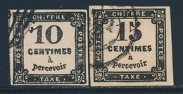 O TIMBRES TAXE - O - N°2/3 -TB - 1859-1959 Neufs