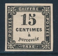 * TIMBRES TAXE - * - N°3 - 15c Noir - TB - 1859-1959 Postfris