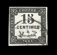 O TIMBRES TAXE - O - N°4 - 15c Noir - Signé Calves - TB - 1859-1959 Nuovi