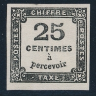 (*) TIMBRES TAXE - (*) - N°5 - 25c Noir - TB - 1859-1959 Mint/hinged