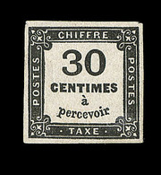 * TIMBRES TAXE - * - N°6 - 30c Noir Signé A. Brun - TB - 1859-1959 Mint/hinged
