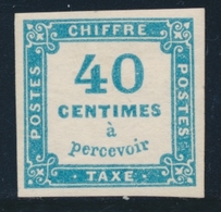 * TIMBRES TAXE - * - N°7 - 40c Bleu - TB - 1859-1959 Nuovi