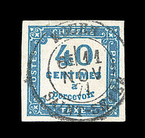 O TIMBRES TAXE - O - N°7 - 40c Bleu - TB - 1859-1959 Postfris