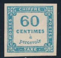 * TIMBRES TAXE - * - N°9 - 60c Bleu - TB - 1859-1959.. Ungebraucht