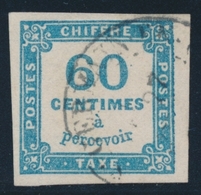 O TIMBRES TAXE - O - N°9 - 60c Bleu - TB - 1859-1959.. Ungebraucht