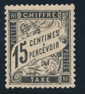 * TIMBRES TAXE - * - N°16 - 15c Noir - TB Centrage - TB - 1859-1959 Mint/hinged