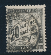O TIMBRES TAXE - O - N°17 - 20c Noir - TB - 1859-1959 Mint/hinged