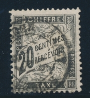 O TIMBRES TAXE - O - N°17 - 20c Noir - TB - 1859-1959.. Ungebraucht