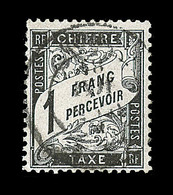 O TIMBRES TAXE - O - N°22 - 1F Noir - TB - 1859-1959 Mint/hinged