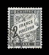 O TIMBRES TAXE - O - N°23 - 2F Noir - Bon Centrage - Signé Regnaud - TB - 1859-1959 Mint/hinged