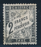 O TIMBRES TAXE - O - N°23 - 2F Noir - TB - 1859-1959.. Ungebraucht