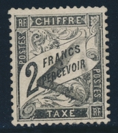 O TIMBRES TAXE - O - N°23 - 2F Noir - TB - 1859-1959 Mint/hinged
