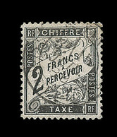 O TIMBRES TAXE - O - N°23 - 2F Noir - TB - 1859-1959 Mint/hinged