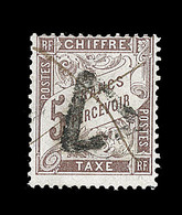 O TIMBRES TAXE - O - N°27 - 5F Marron - Signé Scheller - TB - 1859-1959 Mint/hinged