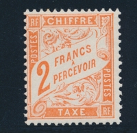 * TIMBRES TAXE - * - N°41 - 2F Orange - TB - 1859-1959 Mint/hinged