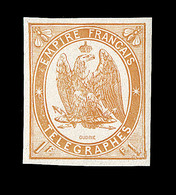 ** TIMBRES - TELEGRAPHE - ** - N°3 - 1F Orange - Signé Calves- TB - Telegrafi E Telefoni