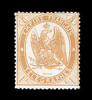 * TIMBRES - TELEGRAPHE - * - N°7 - 1F Orange - TB - Telegrafi E Telefoni