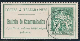 O TIMBRES - TELEPHONE - O - N°30 - 3F Vert - TB - Telegraphie Und Telefon