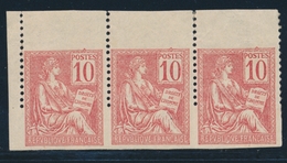 * VARIETES - * - N°116 - Bde De 3 - BDF - ND Horiz. - B/TB - Unused Stamps