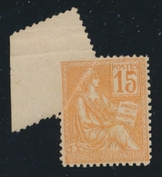 * VARIETES - * - N°117 - 15c Orange - Superbe Variété De Piquage - Rare - Signé Calves - TB - Unused Stamps