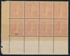 ** VARIETES - ** - N°129 - Bloc De 8 - Impression Recto Verso - Signé Roumet - TB - Unused Stamps