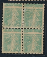 * VARIETES - * - N°137 - 5c Vert - Bloc De 4 - Recto Verso - TB - Ungebraucht