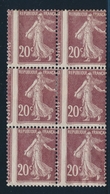 ** VARIETES - ** - N°139 - Bloc De 6 - Piquage à Cheval - TB - Unused Stamps