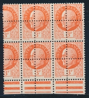 ** VARIETES - ** - N°521 - 3F Orange - Bloc De 6 - Piquage à Cheval - TB - Ungebraucht