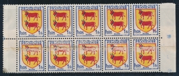 ** VARIETES - ** - N°901 - Bloc De 10 - BDF - 5T. Imprimés S/raccord - TB - Unused Stamps