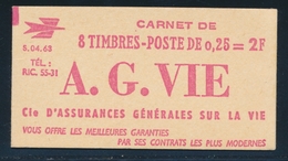 ** VIGNETTES EXPERIMENTALES - ** - N°Pa 8d - Carnet A.G. VIE - TB - Other & Unclassified