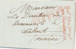 LAC FRANCHISES - LAC - Cons. D'Etat Deux Gal. Caisse D' Amort. (Rge) S/Pli De 1807 - Au Verso, Cachet Illustré Rge - TB - 1801-1848: Precursors XIX