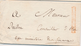 LAC FRANCHISES - LAC - Caisse D' Amort. (Encadré Rge) Pli Du 16 Mai 1816 De L'adminitration Au Trésor Royal à M. Le Bam  - 1801-1848: Précurseurs XIX