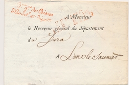 LAC FRANCHISES - LAC - Dir Gal De Caisse D'Amort. Et Dépôt (Rge) S/pli Du 27 Janv. 1820 Pr Lons Le Saunier - TB - 1801-1848: Vorläufer XIX