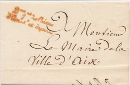 LAC FRANCHISES - LAC - Dir. Gal De Caisse D'Amort. Et Dépôt (Rge) S/pli De La Caisse Des Dépots Et Consignations 1825 -  - 1801-1848: Precursors XIX