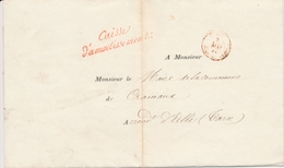 LAC FRANCHISES - LAC - Caisse D' Amort. (Rge) S/pli Du 2 Mai 1840 Pr Le Maire De La Ville CRAMAUX - Texte Relatant Un Pr - 1801-1848: Précurseurs XIX