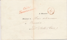 LAC FRANCHISES - LAC - Caisse D' Amort. (Rge) S/pli Du 2 Mai 1840 Pr Le Maire De La Ville CRAMAUX - Texte Relatant Un Pr - 1801-1848: Precursors XIX