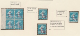 ** VARIETE - ** - N°246 - (x4) Dt 1 Bloc De 4 - 4 Variétés Diff. - TB - Unused Stamps