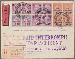 L CA Sur Lettre - L - N°249 Paire , 25 Bloc De 4, 251 X6 Dt Bloc De 4 - Obl Gd Cachet PA /France Indochine - 19/2/29 S/r - Storia Postale