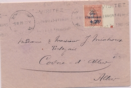 L CA Sur Lettre - L - N°250 - Bdf - Obl Clermont Ferrand - 5/3/29 Pr Cosne Sur Allier - TB - Storia Postale