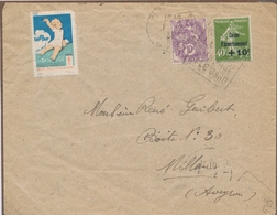 L CA Sur Lettre - L - N°253 + N°233 Obl Daguin - B/TB - Covers & Documents