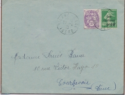 L CA Sur Lettre - L - N°253 + N°233 Obl Vienne /Gare - 27/2/30 - TB - Storia Postale