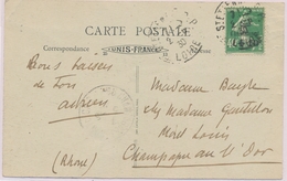 CP CA Sur Lettre - CP - N°253 Obl St Etienne - 2/6/30 - TB - Covers & Documents