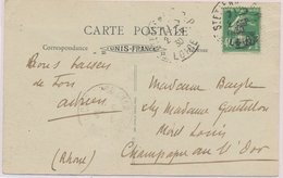 CP CA Sur Lettre - CP - N°253 Obl St Etienne - 2/6/30 - TB - Storia Postale