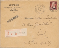 L CA Sur Lettre - L - N°255 Obl Reuil Malmaison - 16/11/29 S/recom. Pr Toul - TB - Brieven En Documenten