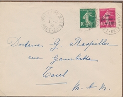 L CA Sur Lettre - L - N°266 + N°159 - Obl 9/12/30 - TB - Storia Postale