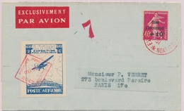 CP CA Sur Lettre - CP - N°266 Obl Rouge Expo Philatélique De Lyon + Vignette Expo P. Aérienne - Mai 1931 - TB - Briefe U. Dokumente