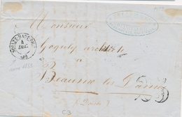 LAC M. POSTALES 19ème Siècle - HAUT-RHIN (Dépt 66) - LAC - #Soultz Haut-Rhin# - T15 - 4/12/1853 (sans Année) + Taxe 25Dt - Brieven En Documenten