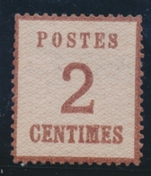 * TIMBRES D'ALSACE LORRAINE (1870-71) - * - N°2 - Bon Centrage - TB - Other & Unclassified